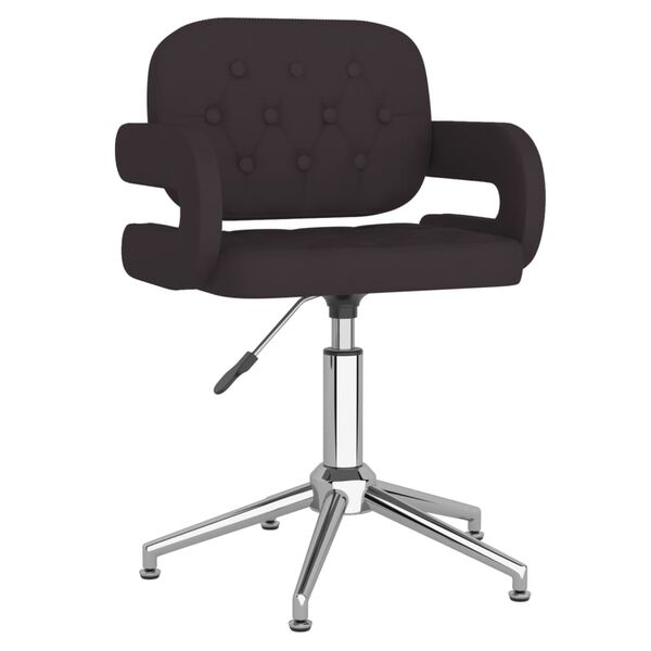 vidaXL Chaise de bureau pivotante Noir Similicuir