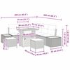 vidaXL Ensemble de canap&eacute; de jardin 8 pcs Beige Poly rotin
