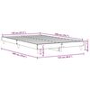 vidaXL Cadre de lit sans matelas ch&ecirc;ne sonoma 120x200 cm