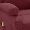 vidaXL Fauteuil de massage Rouge bordeaux Tissu