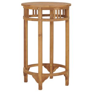 vidaXL Table de bar &Oslash; 60 cm Bois de teck solide