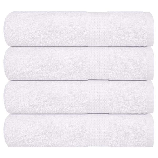 vidaXL Serviettes de bain FROGN 4 pcs blanc 100x150 cm 360 g/m²