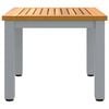 vidaXL Table de jardin Naturel et gris 45 x 45 x 38 cm