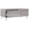 vidaXL Table basse Sonoma gris 90x50x36,5 cm Bois d'ing&eacute;nierie