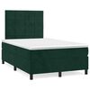 vidaXL Sommier &agrave; lattes de lit avec matelas vert fonc&eacute; 120x190 cm