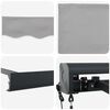 vidaXL Auvent Gris clair 500 x 300 x 165 cm Polyester et Aluminium