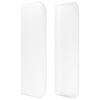 vidaXL Tête de lit avec oreilles Blanc 83x16x78/88 cm Similicuir