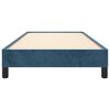 vidaXL Cadre de lit sans matelas bleu fonc&eacute; 90x190 cm velours