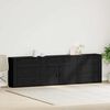 vidaXL Buffet Ch&ecirc;ne noir 240 x 33 x 70 cm Bois d'ing&eacute;nierie