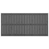 vidaXL T&ecirc;te de lit murale Gris 185x3x90 cm Bois massif de pin