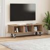 vidaXL Meuble TV Ch&ecirc;ne artisanal 100 x 35 x 35 cm Bois d'ing&eacute;nierie