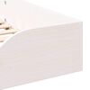 vidaXL Cadre de lit surélevé Blanc 75 x 190 cm Bois massif en pin
