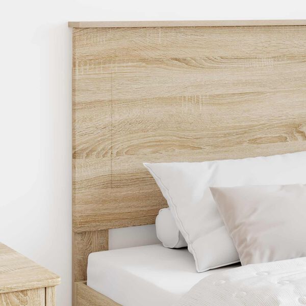 vidaXL T&ecirc;te de lit Ch&ecirc;ne Sonoma 100 cm Bois d&rsquo;ing&eacute;nierie