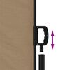 vidaXL Auvent lat&eacute;ral r&eacute;tractable taupe 160x1000 cm