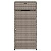 vidaXL Armoire de rangement de jardin gris 55x55x111 cm r&eacute;sine tress&eacute;e