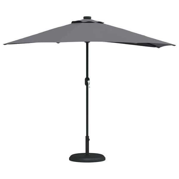 vidaXL Parasol de jardin Anthracite 294 x 150 x 224 cm tissu