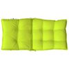 vidaXL Coussins de chaise &agrave; dossier bas lot de 4 vert vif