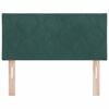 vidaXL T&ecirc;te de lit LED Vert fonc&eacute; 90 cm Cuir synth&eacute;tique