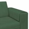 vidaXL Sofa en tissu avec coussin Vert foncé Tissu en velours côtelé
