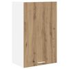 vidaXL Armoire suspendue Ch&ecirc;ne Artisan et Blanc 50 x 31 x 80 cm