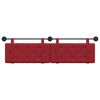 vidaXL T&ecirc;te de lit suspendue Bordeaux 190 x 55 x 5 cm Simili cuir