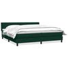 vidaXL Sommier &agrave; lattes de lit et matelas vert fonc&eacute; 180x220cm velours