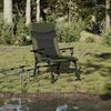 vidaXL Chaise de p&ecirc;che avec accoudoir pliable vert