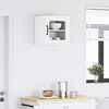 vidaXL Armoire de cuisine avec &eacute;tag&egrave;re Blanc brillant 40 x 31 x 40 cm