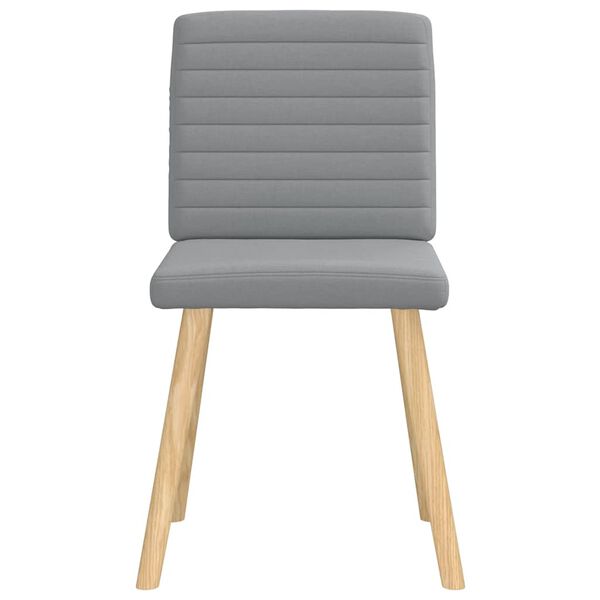 vidaXL Chaises à manger lot de 6 gris clair tissu