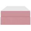 vidaXL Lit avec rangement et matelas Rose 100 x 200 cm Velours