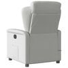 vidaXL Fauteuil de massage inclinable &eacute;lectrique gris nuage tissu