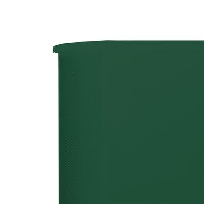 vidaXL Paravent 9 panneaux Tissu 1200 x 160 cm Vert