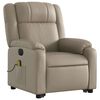 vidaXL Fauteuil inclinable de massage électrique cappuccino similicuir