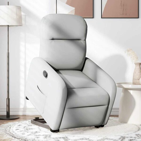 vidaXL Fauteuil inclinable gris nuage tissu