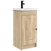 vidaXL Meuble de salle de bain avec &eacute;vier Ch&ecirc;ne Sonoma