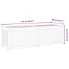 vidaXL Bo&icirc;te de jardin 175x50x55 cm Bois massif de teck