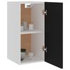 vidaXL Armoire suspendue "Lyon" Noir 29,5x31x60 cm Bois d'ing&eacute;nierie