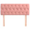 vidaXL Tête de lit Rose 90x7x78/88 cm Velours
