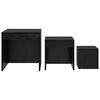 vidaXL Table basse 3 pcs Ch&ecirc;ne noir Bois d'ing&eacute;nierie