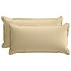 vidaXL Housse de coussin 2 pc HOUTEN Beige 40 x 80 cm Polyester