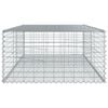 vidaXL Panier gabion avec couvercle 200x100x50 cm fer galvanisé