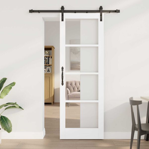 vidaXL Porte coulissante ORKDAL Blanc 73,5 x 211 cm