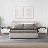 vidaXL Tables de chevet murales 2 pcs blanc 45x26x28,5 cm
