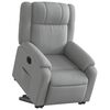 vidaXL Fauteuil inclinable &eacute;lectrique gris clair tissu