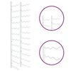 vidaXL Casier &agrave; vin mural pour 36 bouteilles 2 pcs Blanc Fer