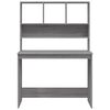 vidaXL Bureau avec étagères Sonoma gris 102x45x148cm Bois d'ingénierie
