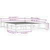 vidaXL Cadre de lit sans matelas blanc 150x200 cm bois massif