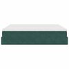 vidaXL Cadre de lit ottoman avec matelas vert fonc&eacute; 200x200 cm velours