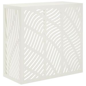 vidaXL Housse de climatiseur Blanc 110 x 50 x 105 cm Acier