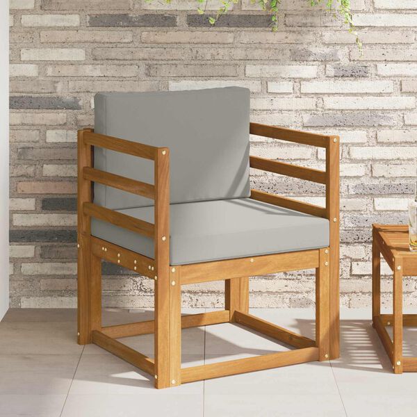 vidaXL Canap&eacute; d&rsquo;ext&eacute;rieur Bois d'acacia massif et polyester